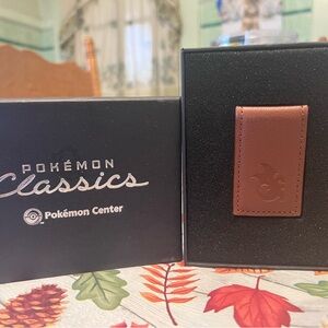 Pokémon charzard leather money clip